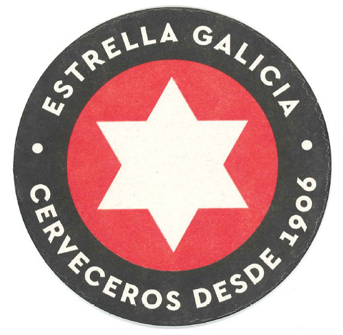 Estrella galicia beer - estrella, mat