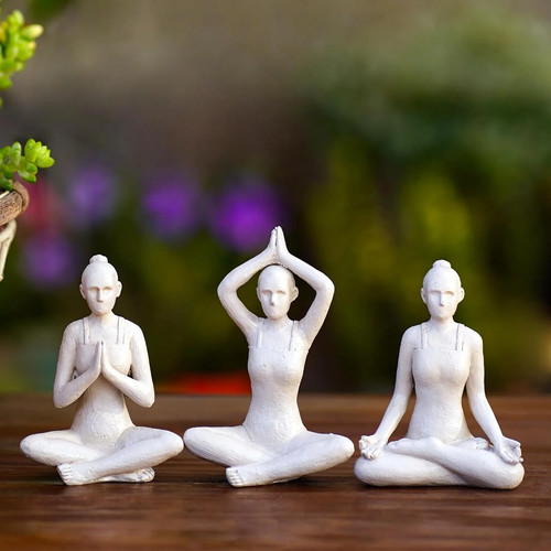 Yoga lady figurines - yoga,