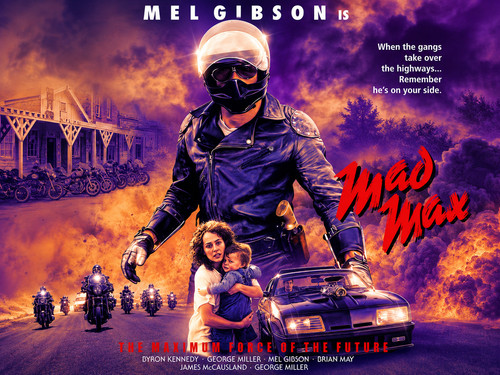 Mad max 1979 quad film - quad, poster