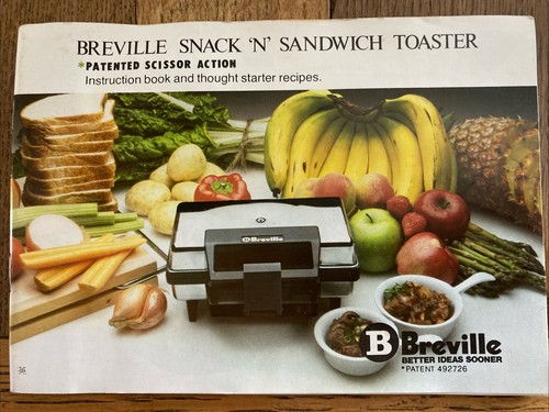 Breville snack sandwich - breville, snack’n’sandwich