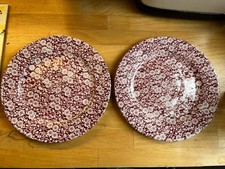 Pair Churchill Red Calico