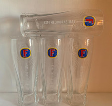 Fosters Lager Pint Glasses x 4
