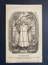 The Great Goth, Neo Gothic Window Design, Potsdam Cathedral Germany Postcard P41