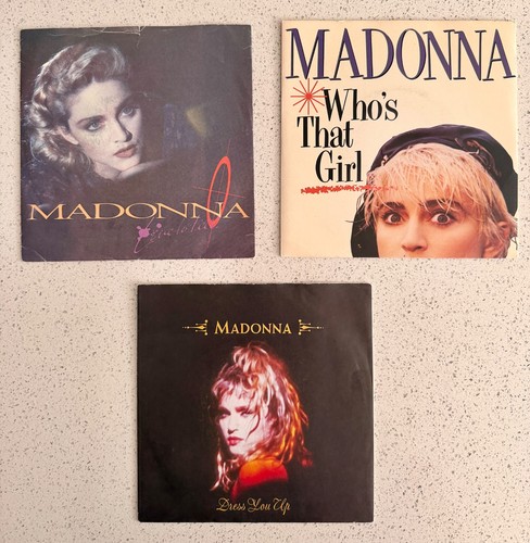 Madonna vinyl single x3 - madonna,