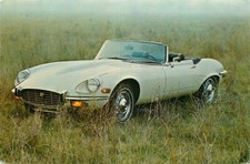 Postcard Jaguar XKE Roadster