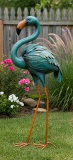 Large Metal Flamingo Garden