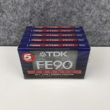 5x TDK FE90  Blank Audio