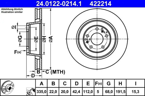 Brake disc vented - 2x,