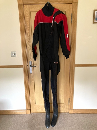 Crewsaver black red drysuit - black/red,