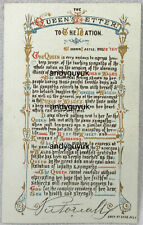 CDV RARE QUEEN VICTORIA LETTER TO NATION ALBUM FILLER EDWARD VII TYPHOID