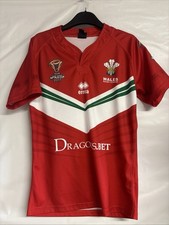 Welsh Rugby League 2017 World Cup Shirt Men's Medium Mint Condition Vintage Top