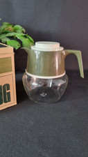 Vintage Boxed Pyrex 3 Cup Jug Glass Olive Green Lidded