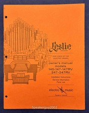 Original Leslie Speaker Model