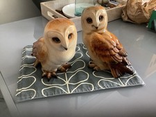 Aynsley Pair Of Owls. Ceramic.