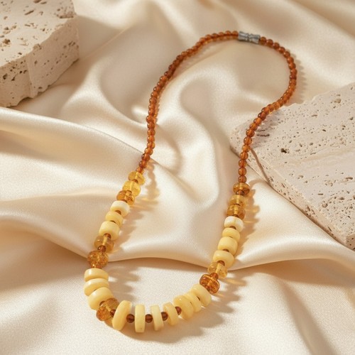 Natural baltic amber beaded - amber,