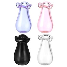 4Pieces Small Glass Vases