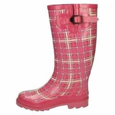 Ladies Spot On Tarten Print Wellingtons Festival : X1R161