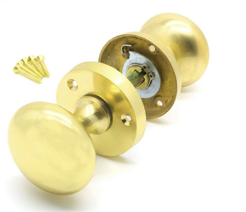Pair door knobs mortice - 1,