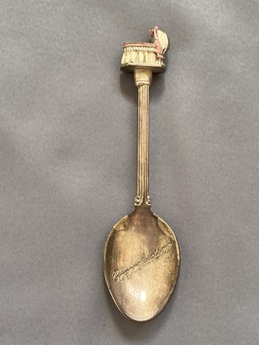 Silver plated spoon - silver,