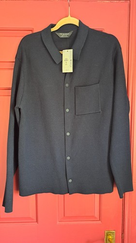 Mens navy cardigan with - navy,