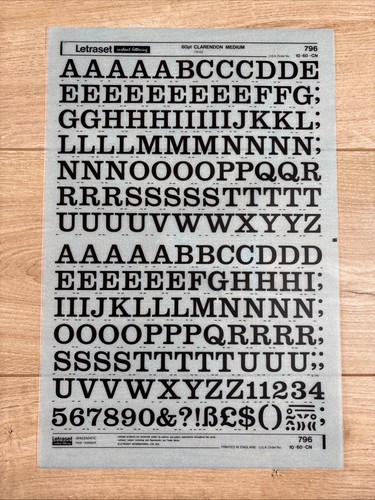 Letraset rub transfers - letraset,