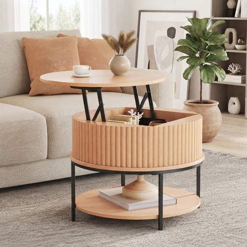 Stylish round lift top coffee - round,