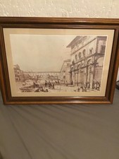 a vintage rosewood framed