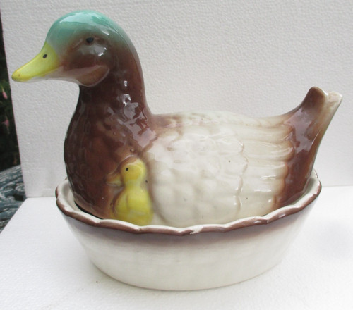Vintage ceramic duck egg - vintage,