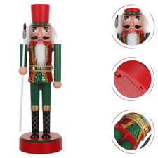  Lighted Nutcracker Soldier Figurine For Xmas Decor - Plastic Nutcracker Soldier