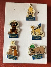 Full Set Of Five Guide Dogs For the Blind Pin Badges From The Year 2000
