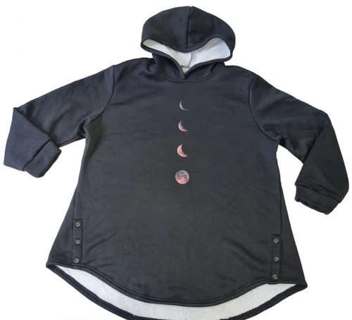 Womens black moon - womens, fleece