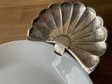 A Rare Victorian Solid Silver Bone or Fish Bone Clip-On Side Plate, Birm. 1899