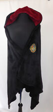 Harry Potter Black & Maroon/Red Cloak Fleece Hooded Blanket by New Look