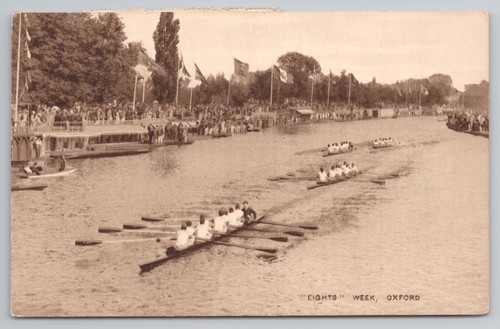 Rowing postcard oxford - rowing,
