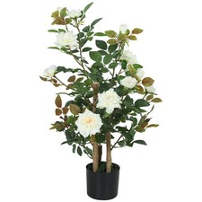 HOMCOM 90cm Artificial Rose