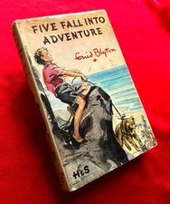 ENID BLYTON FAMOUS FIVE FALL INTO ADVENTURE 1962 VINTAGE HARDBACK WITH DW DJ