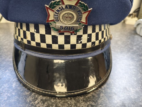 Vintage queensland police cap - queensland,