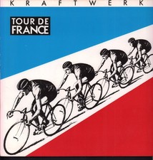 Kraftwerk Tour de France 12" vinyl UK Emi 1983 yellow label design 12" in pic