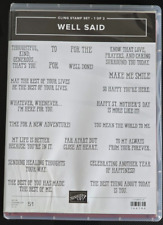 Stampin' Up! Well Said Stamp Set