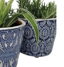 Blue & White Dutch Pots
