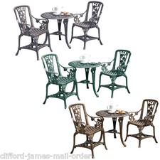 3pc garden bistro set chairs - garden,