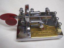 Vibroplex Deluxe Chrome Ham Radio Single Lever Morse Ham Radio Paddle