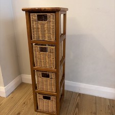 4 Tier Drawer Wicker Rattan