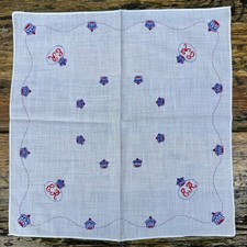 Vintage Handkerchief Hankie ER Queen Elizabeth II's Coronation 1953 Souvenir