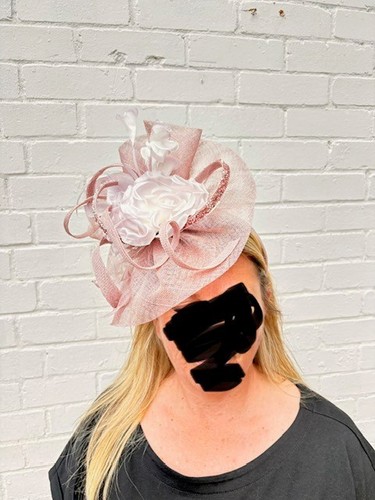 Debut pale pink - , fascinator