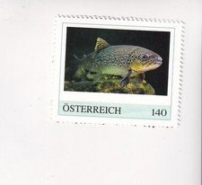 AUSTRIA stamp PM FISHERY - BROOK TROUT fish MNH