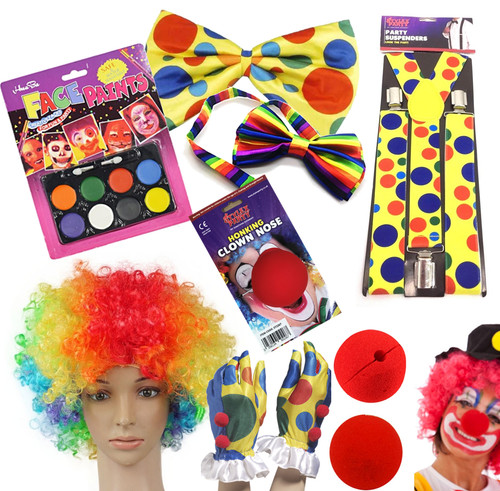 Adults clown fancy dress - adults,