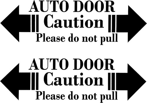 Automatic door not pull - 2x,