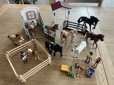 Schleich Horses (x9) & Riders (x3) & Accessories