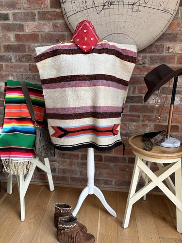 Vintage mexican baja poncho - vintage,
